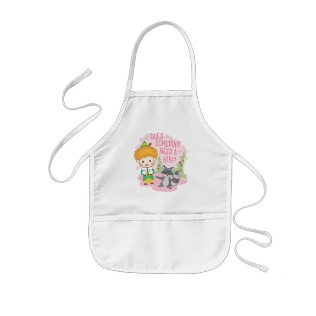 Buddy the Elf Does Somebody Need a Hug? Kids Apron (Front)