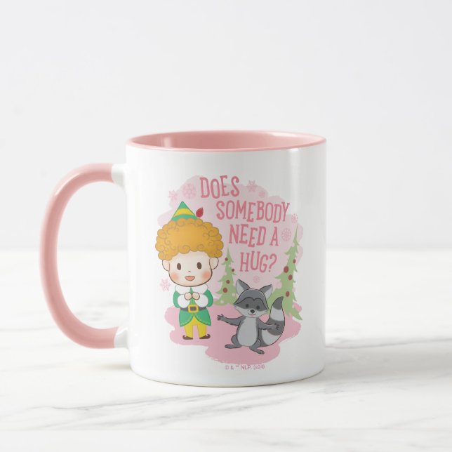 Buddy the Elf Does Somebody Need a Hug? Mug (Left)