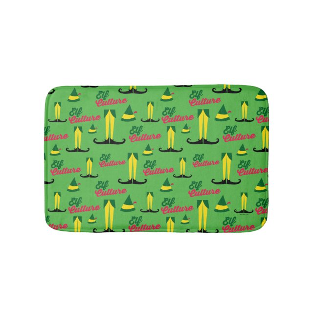 Buddy the Elf | Elf Culture Pattern Bath Mat (Front)