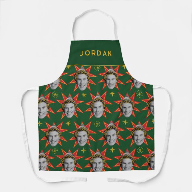 Buddy the Elf Emotions Pattern Apron (Front)