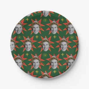 Buddy the Elf Emotions Pattern Paper Plate