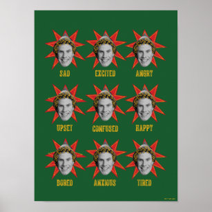 Buddy the Elf   Emotions Poster