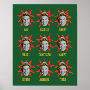 Buddy the Elf   Emotions Poster