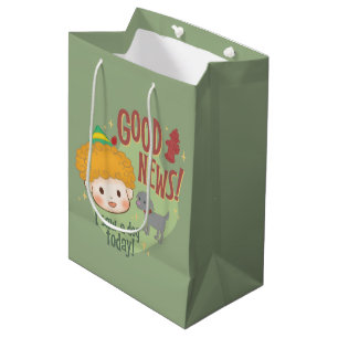 Buddy the Elf Good News! I Saw a Dog Today! Medium Gift Bag