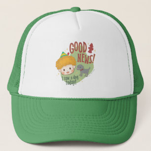 Buddy the Elf Good News! I Saw a Dog Today! Trucker Hat