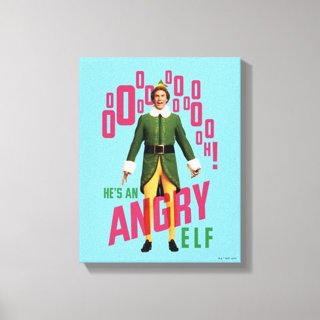 Buddy the Elf | He's an Angry Elf Canvas Print (Front)