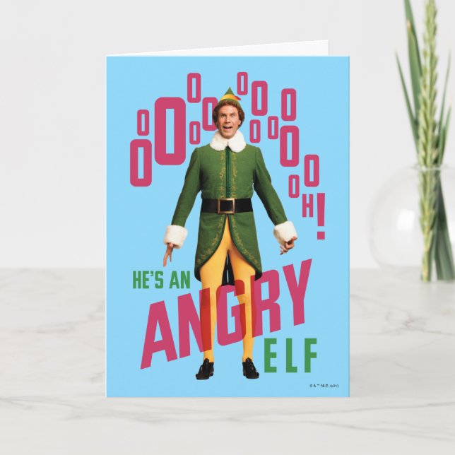 Buddy the Elf | He's an Angry Elf Card (Front)