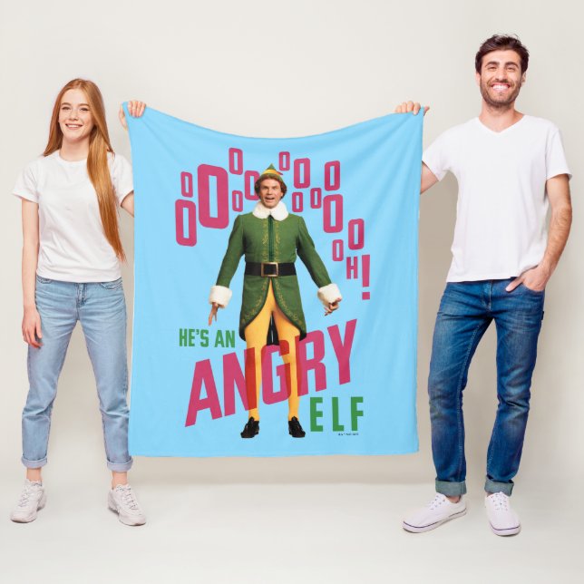 Buddy the Elf | He's an Angry Elf Fleece Blanket (In Situ)