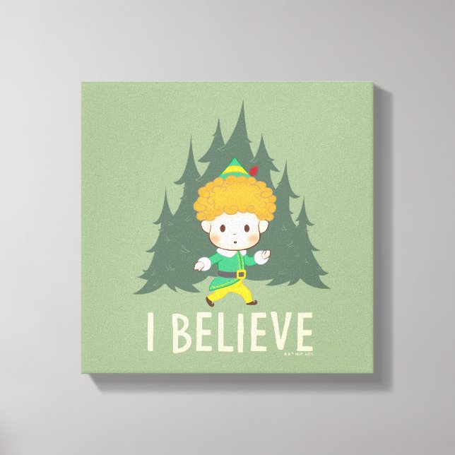 Buddy the Elf I Believe Canvas Print (Front)