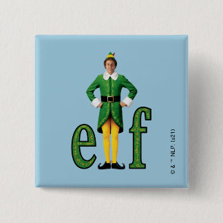 Buddy the Elf Movie Logo 15 Cm Square Badge