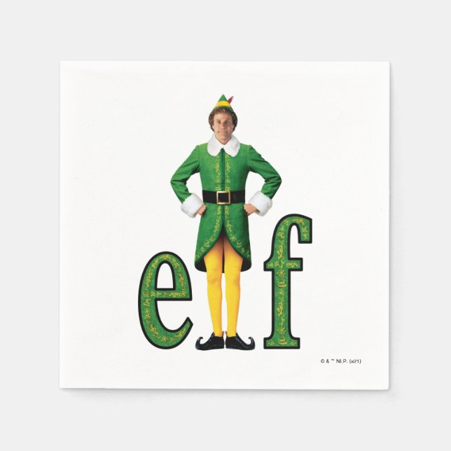 Buddy the Elf Movie Logo Napkin (Front)