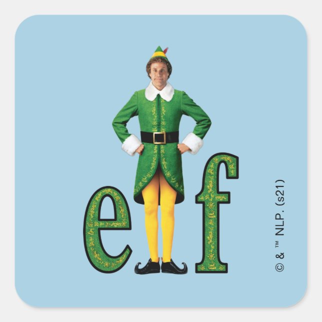 Buddy the Elf Movie Logo Square Sticker (Front)