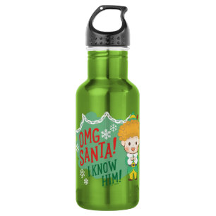 Buddy the Elf OMG Santa! I Know Him! 532 Ml Water Bottle