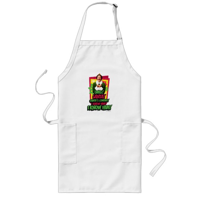 Buddy the Elf | OMG! Santa! Long Apron (Front)