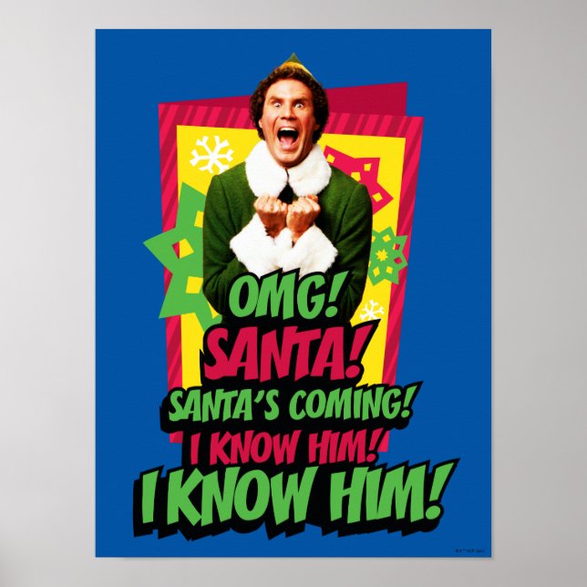 Buddy the Elf | OMG! Santa! Poster (Front)