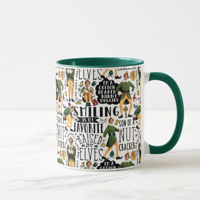 Buddy the Elf Quote Pattern Mug (Right)