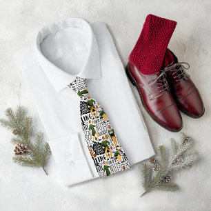 Buddy the Elf Quote Pattern Tie