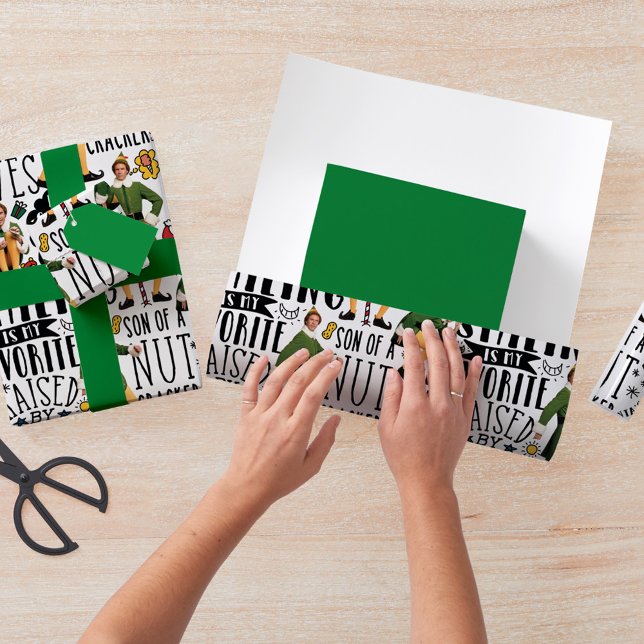 Buddy the Elf Quote Pattern Wrapping Paper Sheet (Creator Uploaded)