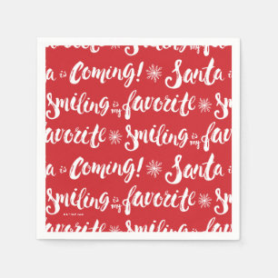 Buddy the Elf   Smiling is my Favourite Pattern Napkin