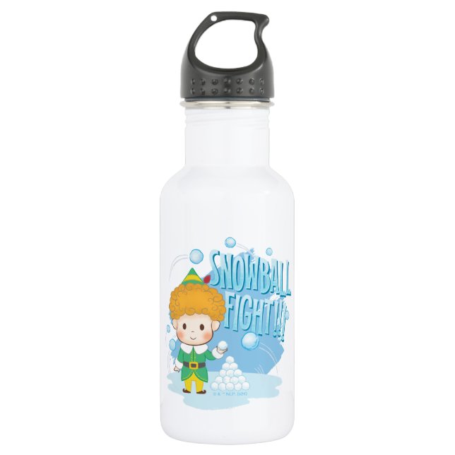 Buddy the Elf Snowball Fight! 532 Ml Water Bottle (Front)