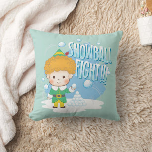 Buddy the Elf Snowball Fight! Cushion