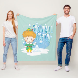 Buddy the Elf Snowball Fight! Fleece Blanket