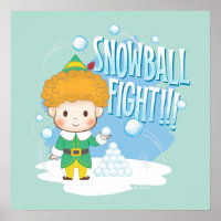 Buddy the Elf Snowball Fight!