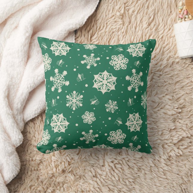 Buddy the Elf Snowflake Pattern Cushion (Blanket)
