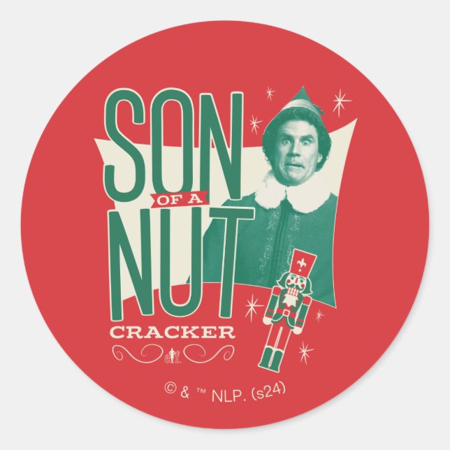 Buddy the Elf Son of a Nutcracker Classic Round Sticker (Front)