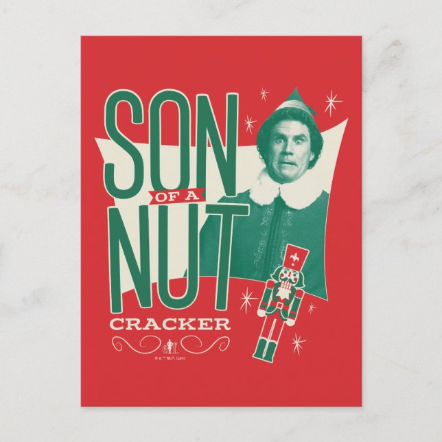 Buddy the Elf Son of a Nutcracker Holiday Postcard (Front)