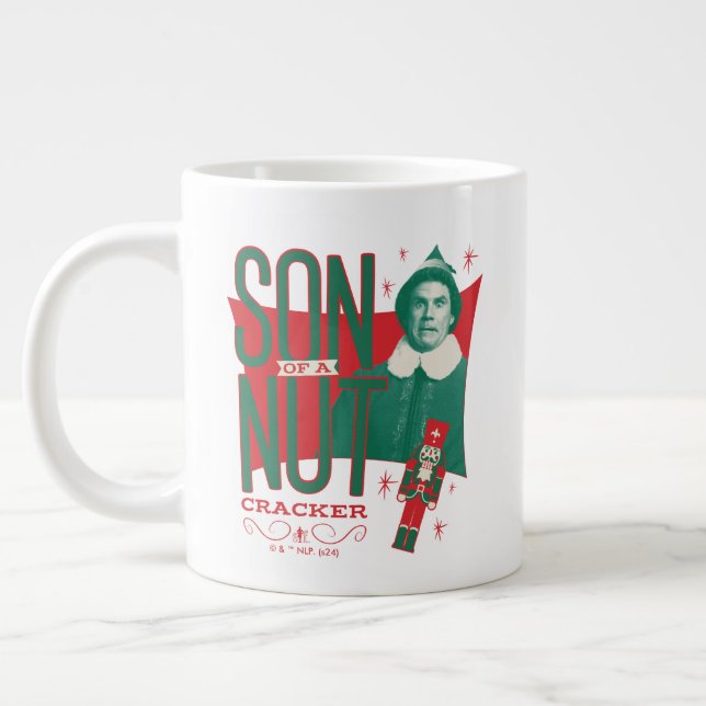 Buddy the Elf Son of a Nutcracker Large Coffee Mug (Left)