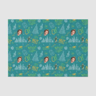 Buddy the Elf Teal Quote Pattern Tissue Paper