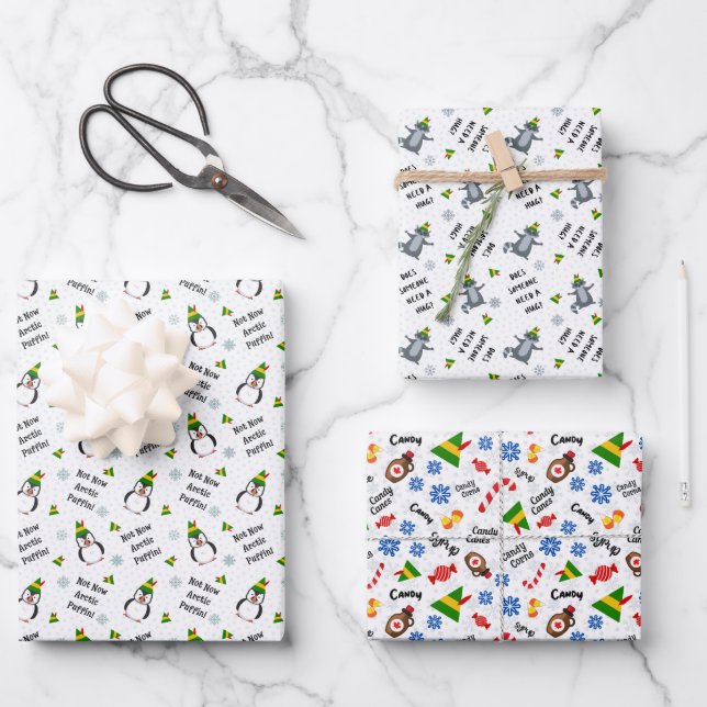 Buddy the Elf Variety Christmas Wrap Wrapping Paper Sheet (Front)