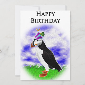 Buddy The Puffin Birthday Card