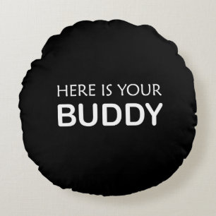 Buddy Throw Pillow – Bold Minimalist Design