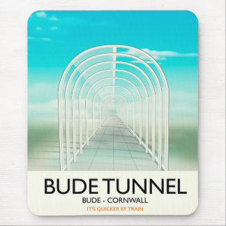 Bude Tunnel, Cornwall Parody Travel poster Mouse Mat