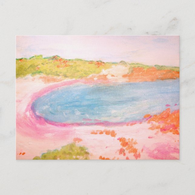 Budelli Pink Island Beach Postcard (Front)
