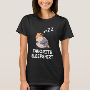 Budgerigar Budgie Nap Sleeping Sleep Pajama Nightg T-Shirt