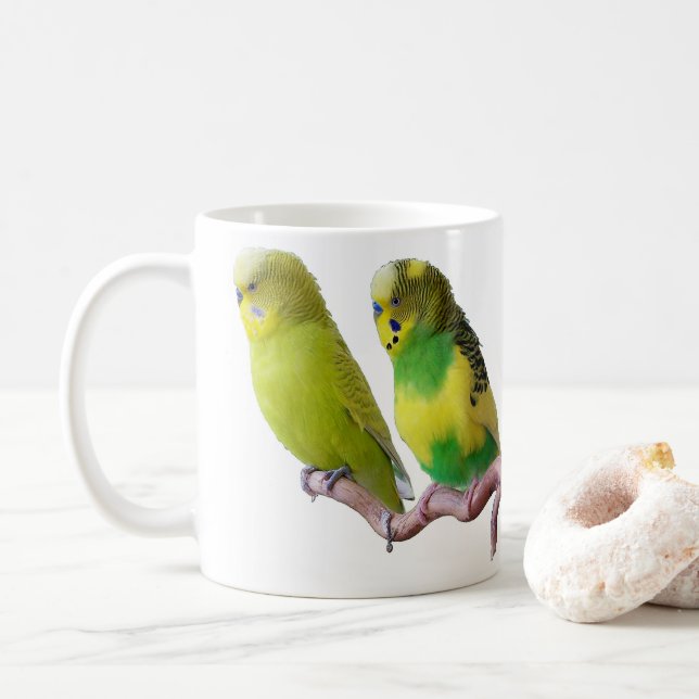 Budgerigar Coffee Mug (With Donut)