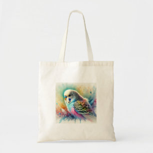 Budgerigar in Colorful Harmony 171024AREF122 - Wat Tote Bag