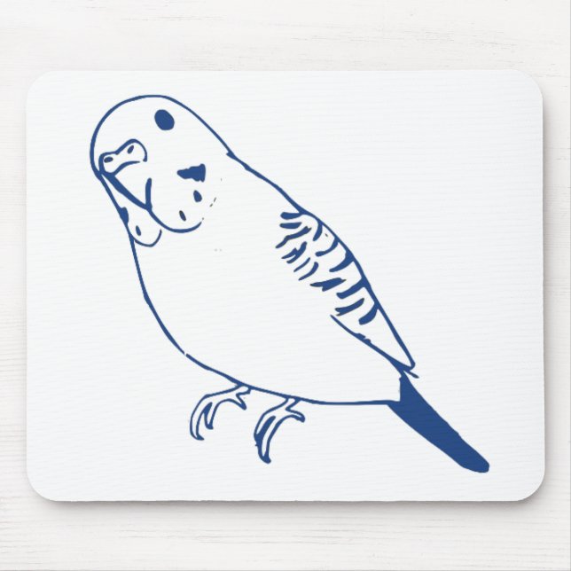 Budgerigar Mouse Mat (Front)