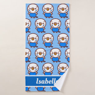 Budgerigar / Normal cobalt female Bath Towel