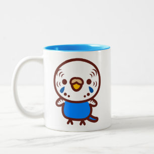 Budgerigar / Normal cobalt female Two-Tone Coffee Mug