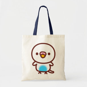 Budgerigar / Sky blue recessive pied Tote Bag
