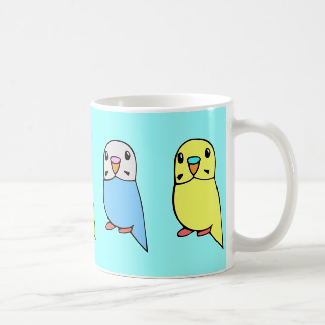 Budgerigars Mug (Right)