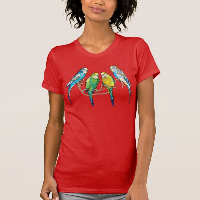 budgerigars T-Shirt (Front)