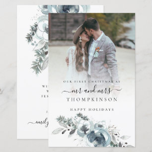 Budget 1st Christmas Mr Mrs Photo Foliage Holiday