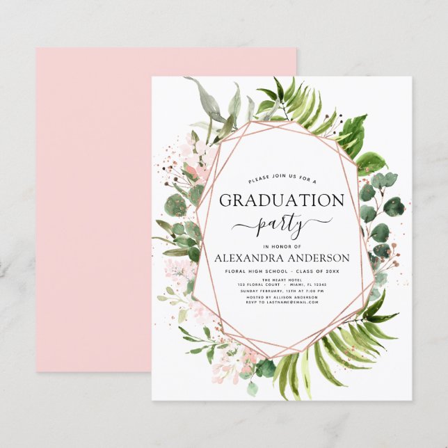 Budget 2021 Graduation Eucalyptus Greenery (Front/Back)