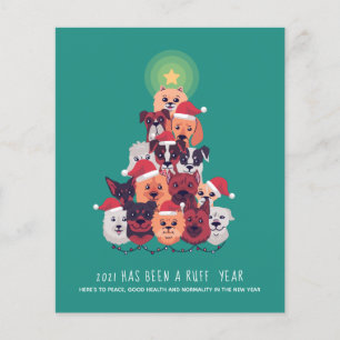 BUDGET 2021 It's been a RUFF Year DOG Christmas Flyer