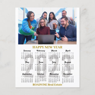 Budget 2023 Calendar Business Modern Gold Black